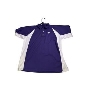 Kansas K-State Wildcats Mens Size‎ Large Performance Polo Shirt GTM Sportswear